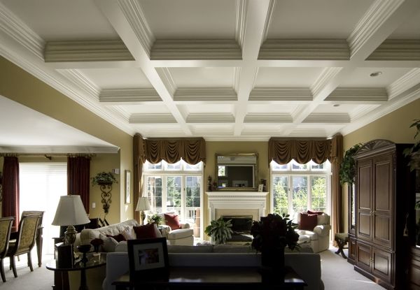 Coffered Ceiling Installation in Ames