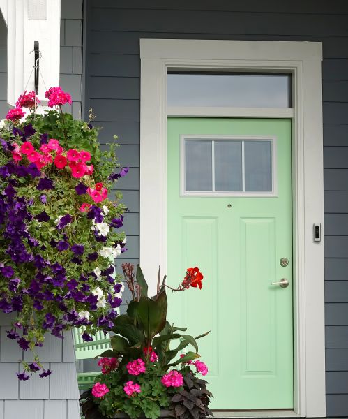 Vinyl Door Trim Installation in Ames