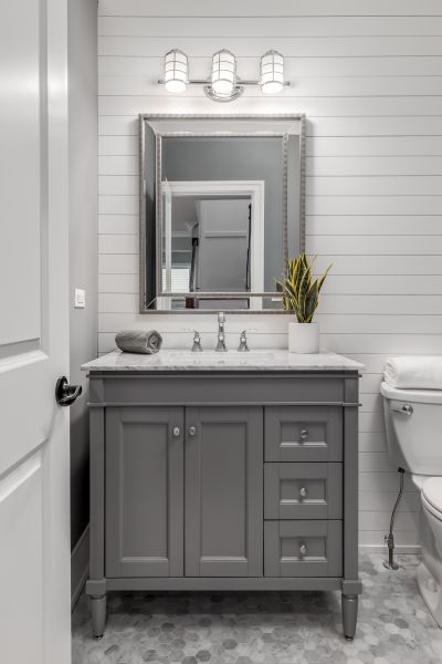 Bathroom Shiplap Installation in Ames