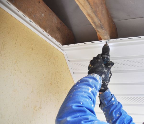 Aluminum Soffit Repair in Ames